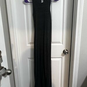 Grey Sleeveless Maxi Dress